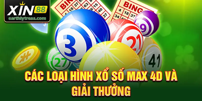 Các loại hình xổ số max 4D và giải thưởng