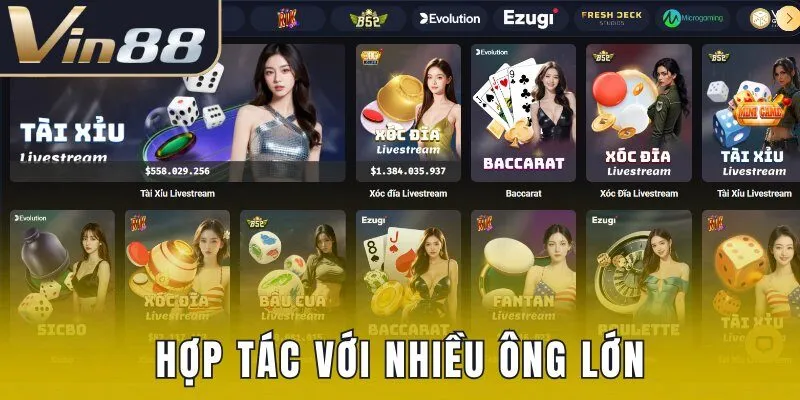 Hợp tác với nhiều ông lớn